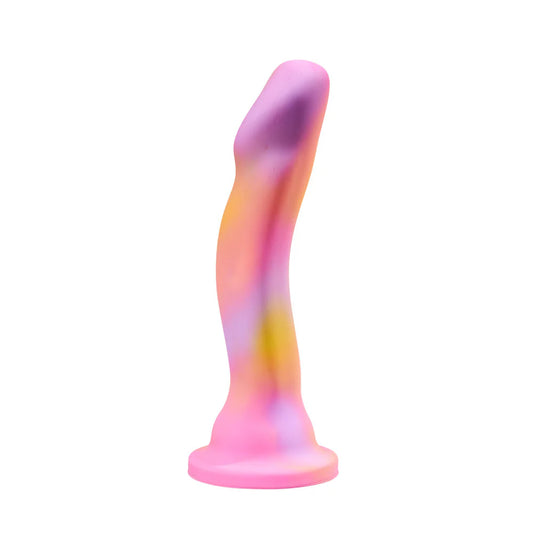 Sun's Out Pink: Artisan 7 Inch Curved P-Spot / G-Spot Dildo