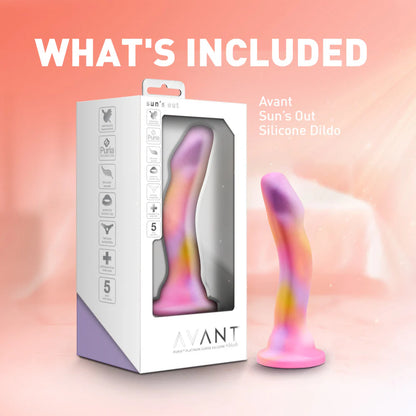 Sun's Out Pink: Artisan 7 Inch Curved P-Spot / G-Spot Dildo