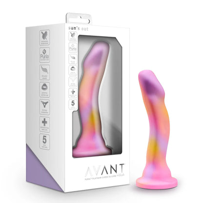Sun's Out Pink: Artisan 7 Inch Curved P-Spot / G-Spot Dildo